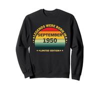 Vintage 75th Birthday Legends Were Born In September 1950 Sweatshirt