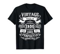 Vintage 76th Birthday Decorations Men Funny 1950 76 Birthday T-Shirt