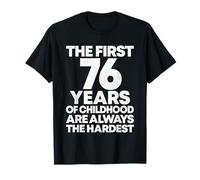 Vintage 76th Birthday Decorations Men Funny 76 Birthday Gift T-Shirt