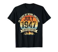 Vintage 79 Birthday Decorations Men 79yr 1947 79th Birthday T-Shirt