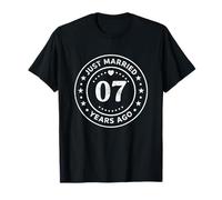 Vintage 7th Wedding Anniversary Just Married 7 Years Ago T-Shirt