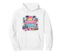 Vintage 80s 90s Nostalgia Summer Vibes Tropical Beach Sunset Pullover Hoodie