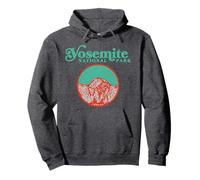 Vintage 80s Badge Yosemite National Park Half Dome Graphic Pullover Hoodie