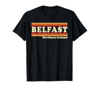 Vintage 80s Belfast Northern Ireland Retro Graphic T-Shirt