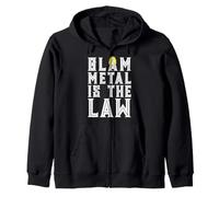 Vintage 80s Glam Metal Zip Hoodie
