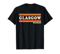 Vintage 80s Glasgow Scotland Retro Graphic T-Shirt