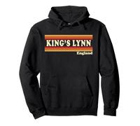 Vintage 80s King’s Lynn England Retro Graphic Pullover Hoodie