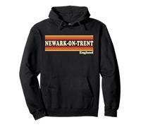 Vintage 80s Newark-on-Trent England Retro Graphic Pullover Hoodie