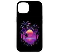 Vintage 80s Palm Tree Miami Beach Retro Sunset Vacation Vibe Case for iPhone 13