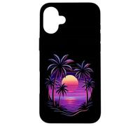 Vintage 80s Palm Tree Miami Beach Retro Sunset Vacation Vibe Case for iPhone 16 Plus