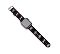 Vintage 80's Record Silicone Quick Release Watch Band Compatible with IWatch Waterproof Replacement Sport Strap for Men Women