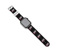 Vintage 80's Record Silicone Quick Release Watch Band Compatible with IWatch Waterproof Replacement Sport Strap for Men Women