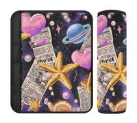 Vintage 80s Starfish 2 pcs carseat Belt Cover More Comfort Driving for SUV forro para cinturon de seguridad