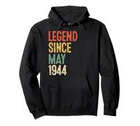 Vintage 82 Birthday Decorations Men 82yr 1944 82nd Birthday Pullover Hoodie