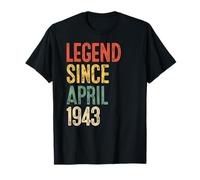 Vintage 83 Birthday Decorations Men 83yr 1943 83rd Birthday T-Shirt