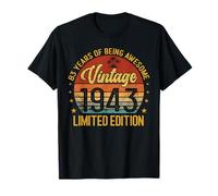 Vintage 83 Birthday Decorations Men 83yr 1943 83th Birthday T-Shirt