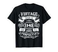 Vintage 83rd Birthday Decorations Men Funny 1943 83 Birthday T-Shirt