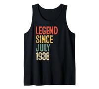 Vintage 88 Birthday Decorations Men 88yr 1938 88th Birthday Tank Top