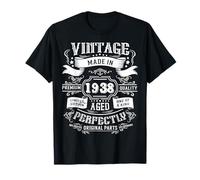 Vintage 88th Birthday Decorations Men Funny 1938 88 Birthday T-Shirt