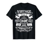 Vintage 89th Birthday Decorations Men Funny 1937 89 Birthday T-Shirt