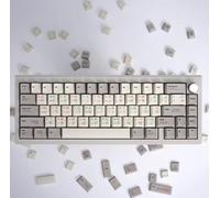 Vintage 9009 Greek/Stripe/Black Large Font Mechanical Keyboard Keycap 142 Key PBT Hot Sublimated Cherry Original Factory (Vintage Programmer)