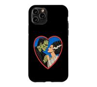 Vintage 90s Frankenstein Monster and Bride Romantic Kiss Case for iPhone 11 Pro