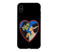 Vintage 90s Frankenstein Monster and Bride Romantic Kiss Case for iPhone XS Max