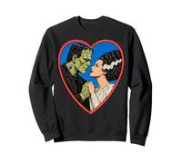 Vintage 90s Frankenstein Monster and Bride Romantic Kiss Sweatshirt