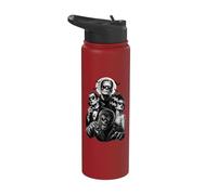 Vintage 90s Halloween Frankenstein Monsters Selfie Graphic Stainless Steel Insulated Water Bottle