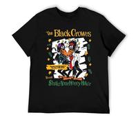 Vintage 90s Southern Rock T-Shirt - Distressed Guitar Graphic Tee, Retro Concert Band Inspired Men's Top Black-Style XL