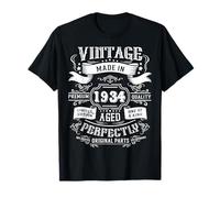 Vintage 92nd Birthday Decorations Men Funny 1934 92 Birthday T-Shirt