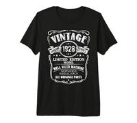 Vintage 98th Birthday Original Born in 1928 Limited Edition Premium T-Shirt