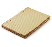 Vintage A5 6-Ring Binder Lined Planner Inserts - 8 1/4x5 5/8" / 22.5x16.5cm - Thick Cream Color Lined 120 GSM Loose Leaf A5 Paper Refills Compatible with Filofax, 6 Hole, 100 Sheets, 200 Lined Pages