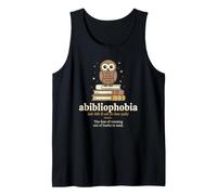 Vintage abibliophobia Definition for a Literature Teacher Tank Top