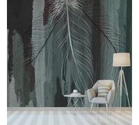 Vintage Abstract Graffiti Art Feathered Accent Line 3D Wallpaper Easy Install Feature Office Living Room Sofa Bedroom TV Background Wall Decoration-150cm×105cm