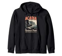 Vintage Acadia National Park - Classic National Park Acadia Zip Hoodie