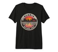 Vintage Acadia National Park Maine Camping Hiking Premium T-Shirt