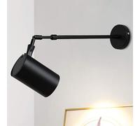 Vintage Adjustable Interior Wall Spotlights - Retro Long Arm Applique Industrial Interiors Telescopic Adjustable Wall Spotlight, With Scalable Arm, For Reading Bedroom Stairs Restaurant(A White)