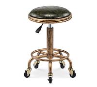 Vintage Adjustable Makeup Stool Beauty Salon Low Chair with 5 Claw Metal Legs Stylish Counter Bar Stool Height 50 64CM Ideal for Bedroom & Salon Use