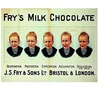 Vintage Advertising Wall Tin Plaque 20x15cm - Pub Shed Bar Man Cave Home Bedroom Office Kitchen Gift Metal Sign - Chocolate 5 Boys London (A5)
