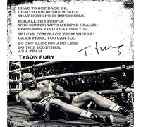 Vintage Advertising Wall Tin Plaque Large Square 20x20cm Pub Shed Bar Man Cave Home Bedroom Office Kitchen Gift Metal Sign - Boxing Tyson Fury inspired Fight Gym inspirational Quote