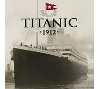 Vintage Advertising Wall Tin Plaque Large Square 20x20cm Pub Shed Bar Man Cave Home Bedroom Office Kitchen Gift Metal Sign - White Star Line 1912 Titanic Ship Iceberg New York Voyage inspired