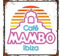 Vintage Advertising Wall Tin Plaque Large Square 20x20cm Pub Shed Bar Man Cave Home Bedroom Office Kitchen Gift Metal Sign - Cafe Mambo - Ibiza Club Holiday Music Hotel inspired