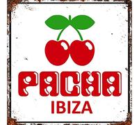 Vintage Advertising Wall Tin Plaque Large Square 20x20cm Pub Shed Bar Man Cave Home Bedroom Office Kitchen Gift Metal Sign - Pacha Ibiza Club Holiday Music Hotel inspired …