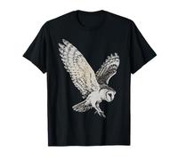 Vintage Aesthetic Nocturnal Birds Of Prey Night Flying Owl T-Shirt
