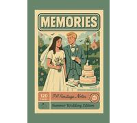 Vintage Aesthetic Notebook "Summer Wedding Memories", Blank Journal, Hardcover, 120 Pages, 6" x 9", A5: Lovely Gift for Friends and Family, Timeless, ... Ideas, Journaling, Creative Writing, Planning