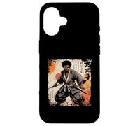 Vintage African Samurai Afro American Bushido Warrior Katana Case for iPhone 16