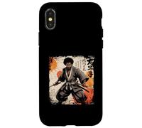 Vintage African Samurai Afro American Bushido Warrior Katana Case for iPhone X/XS