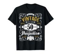 Vintage Aged 50 Years Retro Bday Gift For Him 50th Birthday T-Shirt