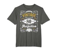 Vintage Aged 80 Years Retro Bday Gift For Him 80th Birthday T-Shirt
